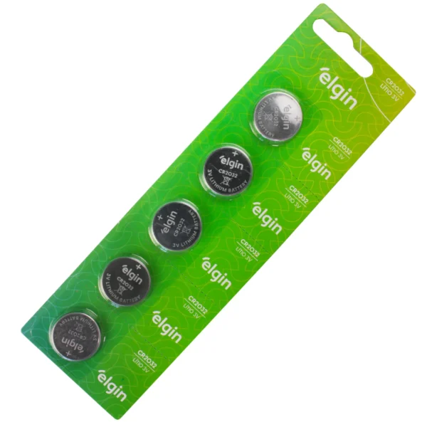 bateria botao de litio cr2032 cartela c 5 elgin 48 1 005aa4b6018276ed68f627f902881666